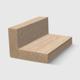 A timber moulding with a rectangular profile and clean right-angle edge in Tasmanian Oak 45 x 30mm