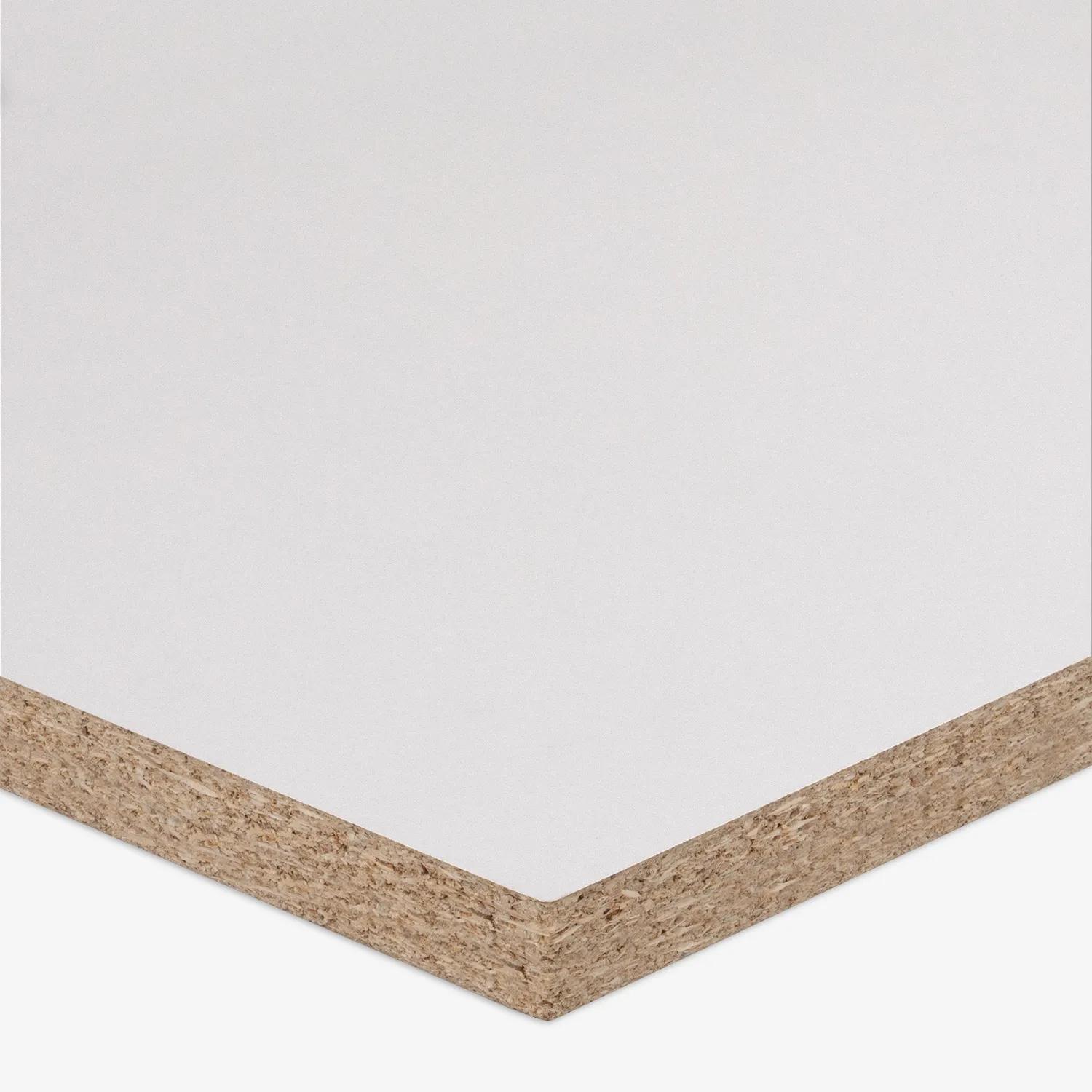 A particleboard panel 25mm White