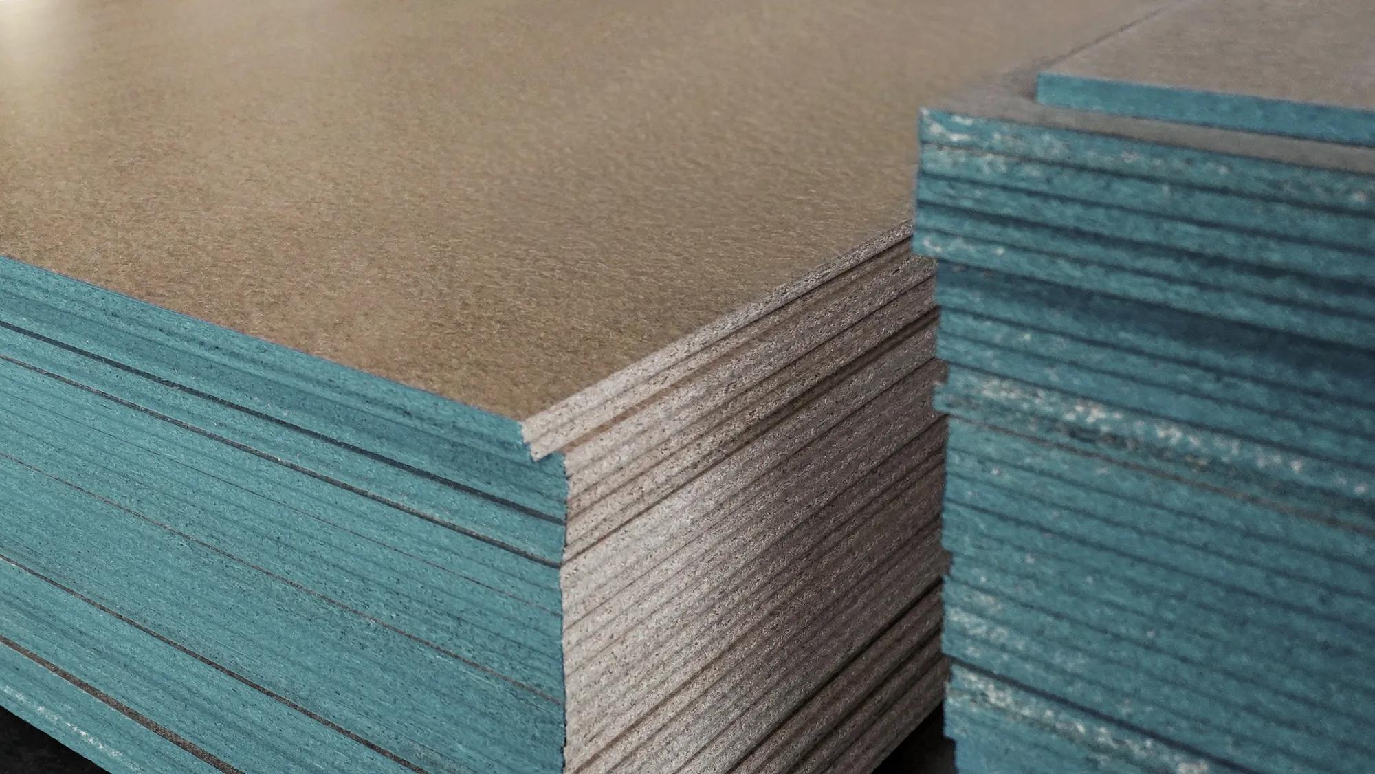 Stacks of STRUCTApanel particle board