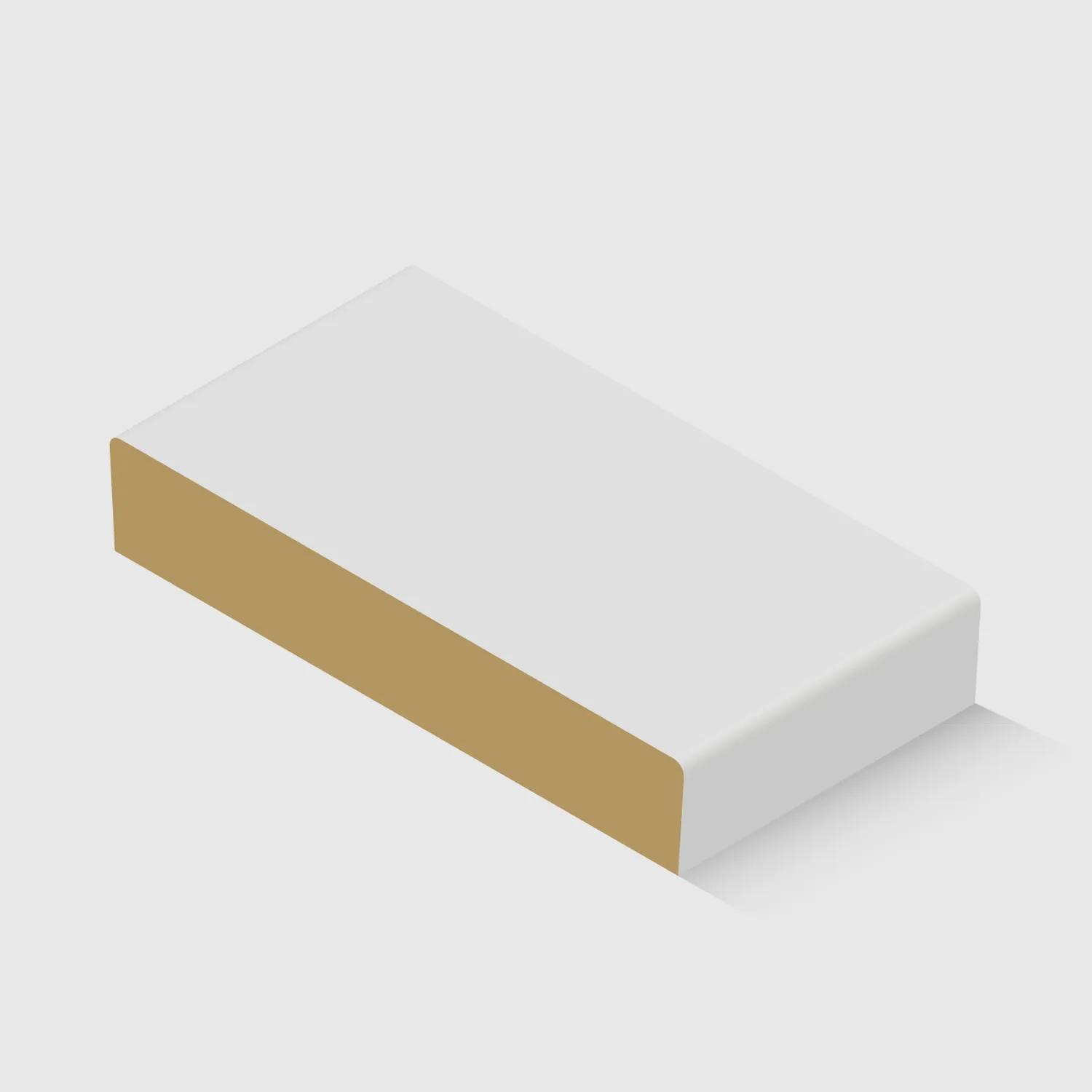 A timber moulding with two curved edges in White Primed MDF 112 x 18mm