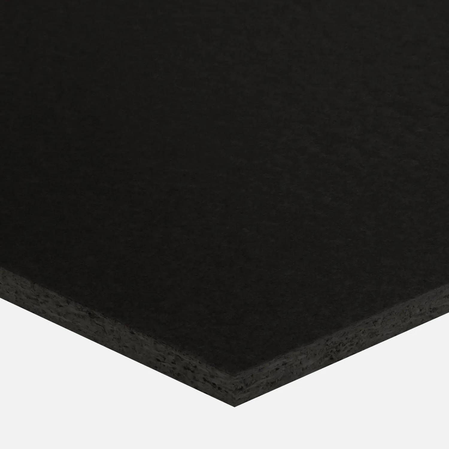 Black surface with a raised edge
