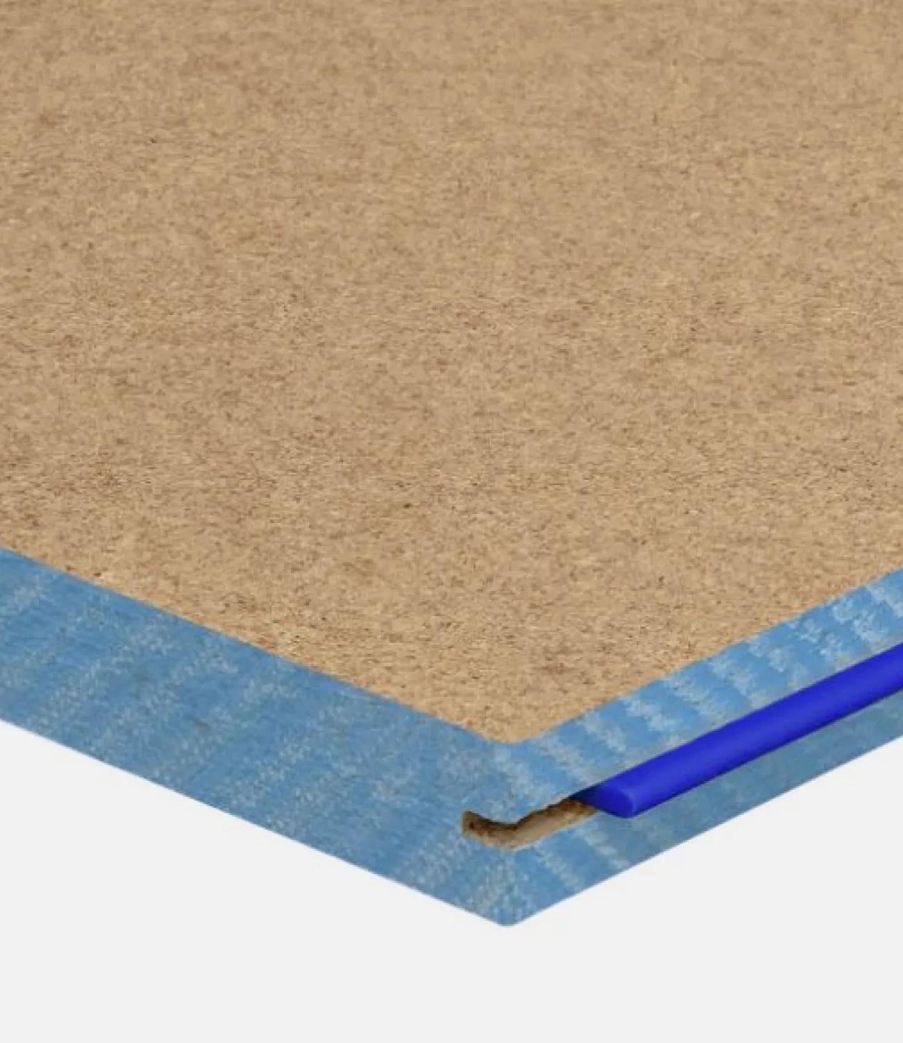 Blue tongue termite-treated flooring product graphic