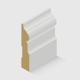An MDF moulding with a decorative concave and convex curved profile 140 x 18mm