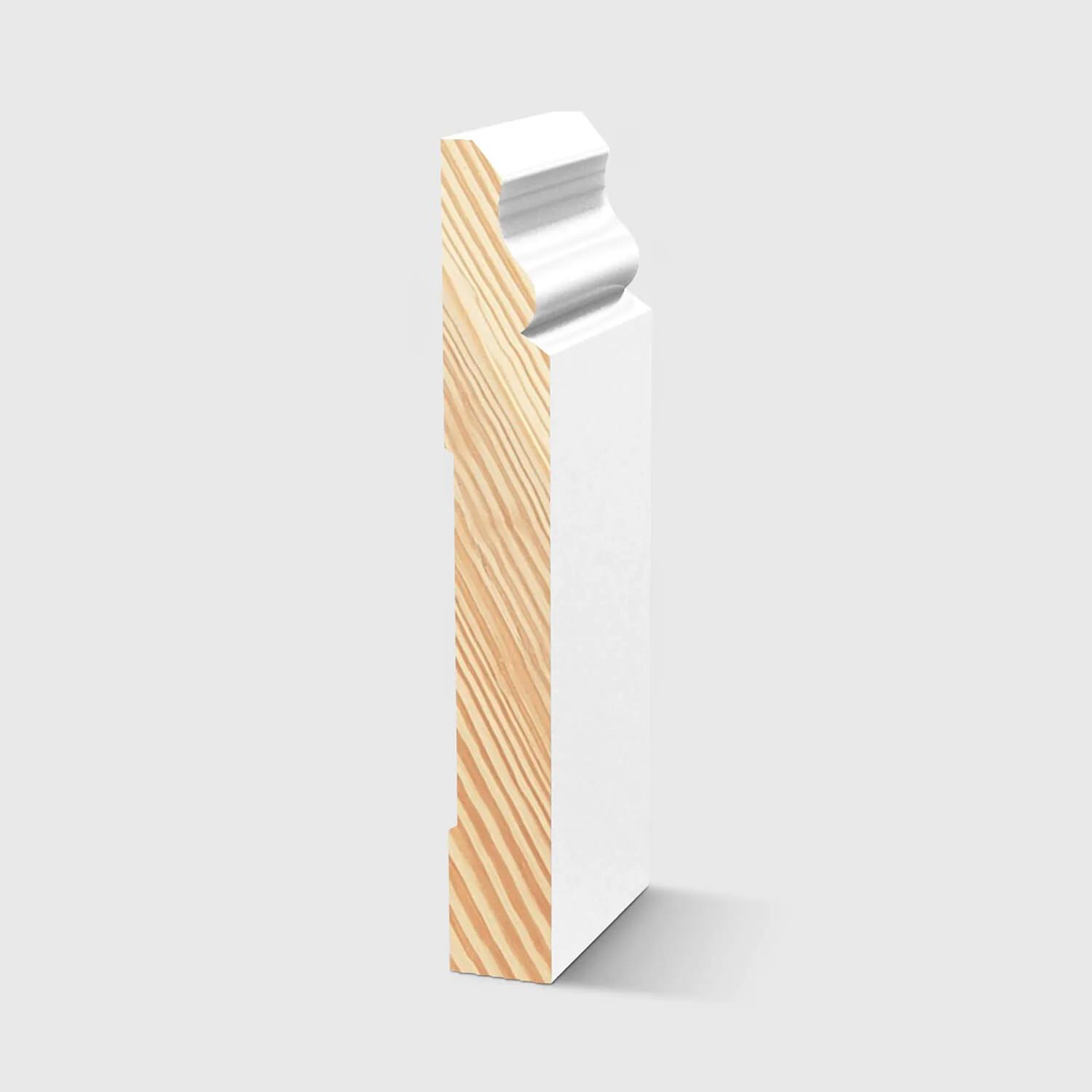 A colonial style timber moulding in Primed FJ Pine 138 x 18mm