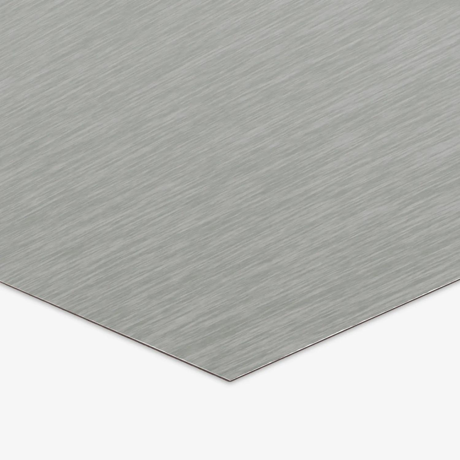 Porta Everyday Materials brushed stainless laminate for kick boards