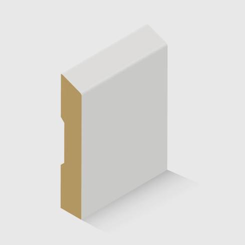A detailed, beveled timber moulding in MDF x 12mm