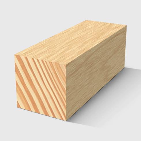 A square timber moulding in Clear Pine 18 x18mm