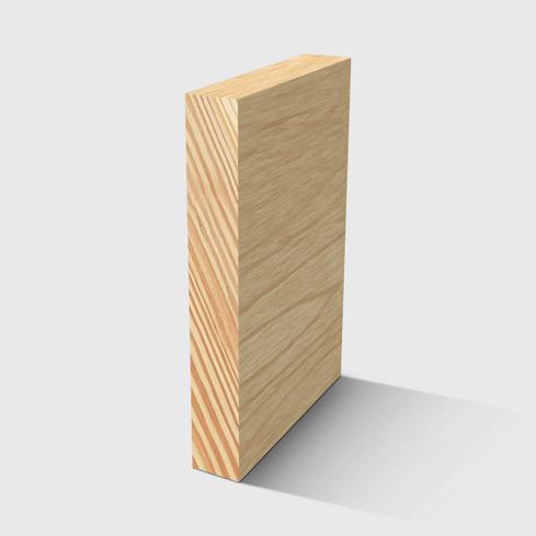 A rectangle timber moulding in General Purpose Pine 185 x 30mm