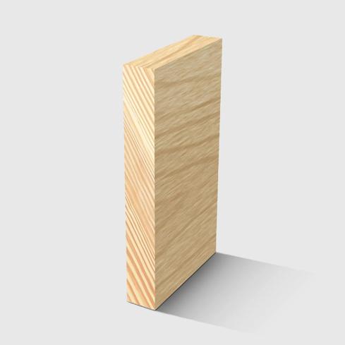 A square timber moulding in General Purpose Pine 140 x 40mm