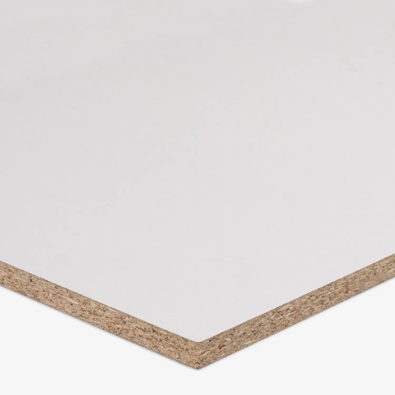 A particleboard panel 15mm White