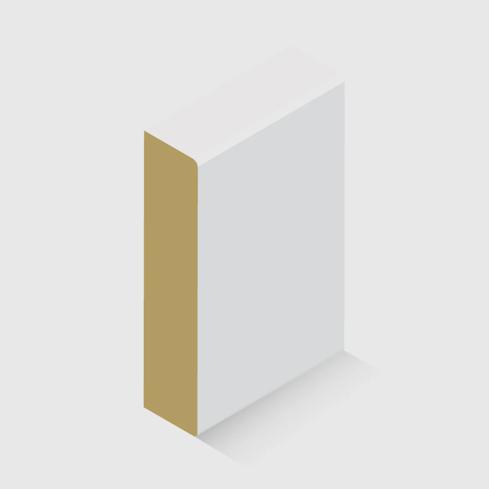 A rectangle moulding in MDF 92 x 18mm