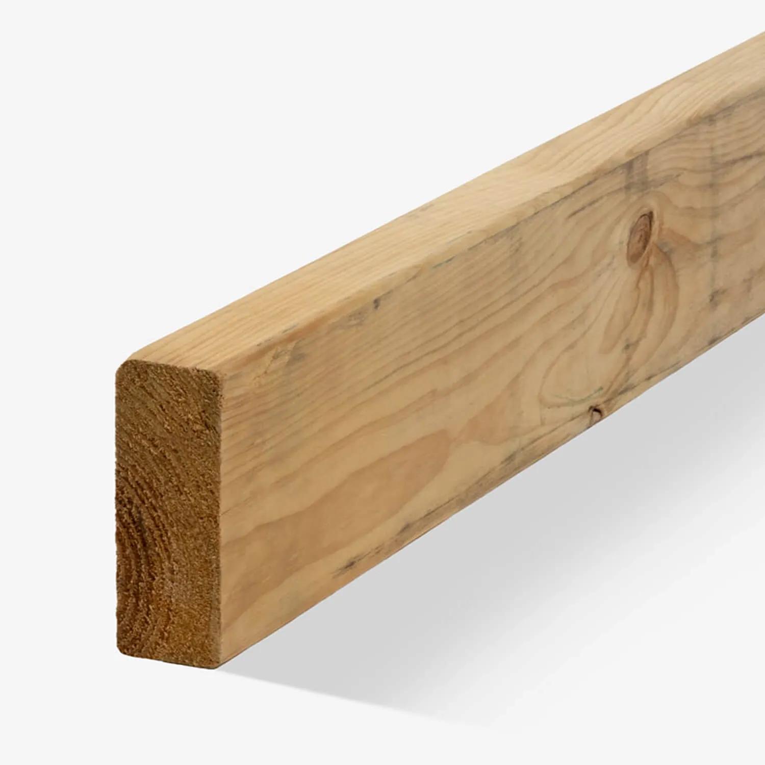 A piece of a long wooden plank