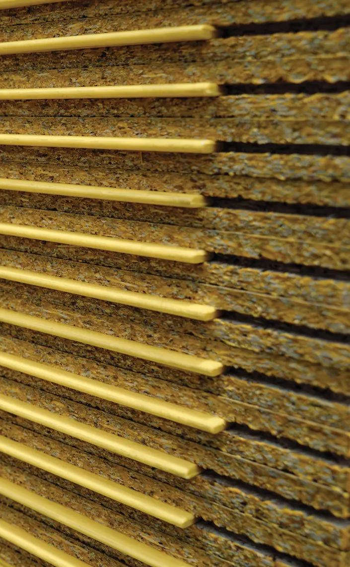 Honeycomb pattern on a wall