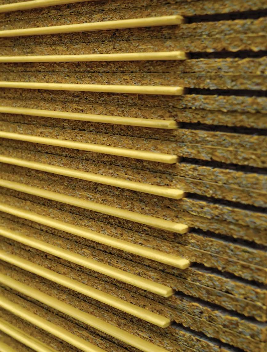 Honeycomb pattern on a wall