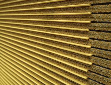 Honeycomb pattern on a wall