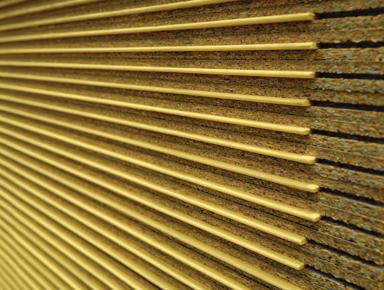 Honeycomb pattern on a wall