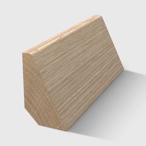 A Beveled Glass Bead timber moulding in Tasmanian Oak 19 x 12mm