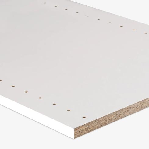A particleboard panel 16mm White
