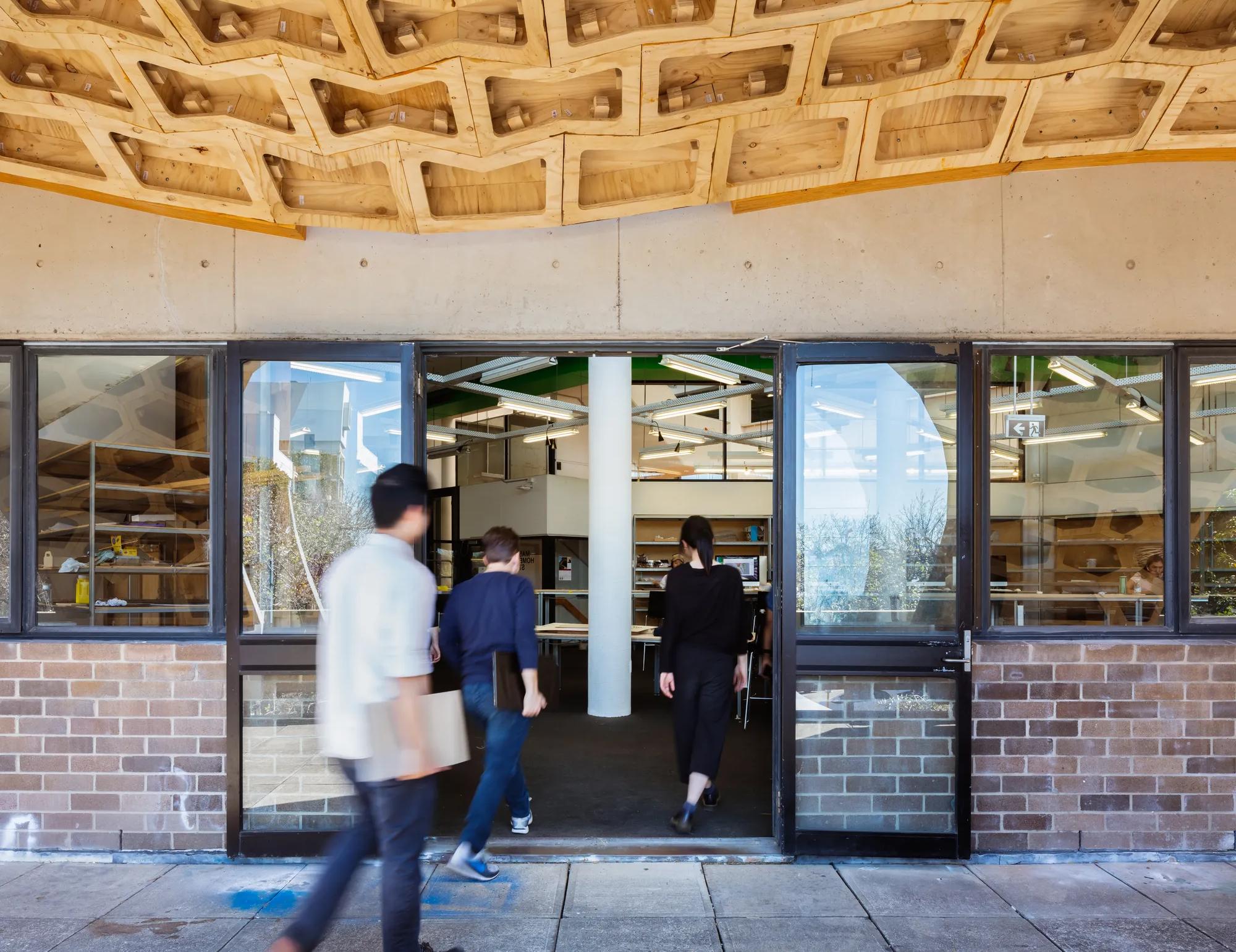 Ecoply plywood at University of Sydney HexBox project