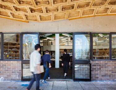 Ecoply plywood at University of Sydney HexBox project