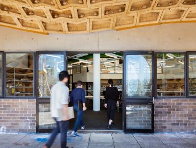 Ecoply plywood at University of Sydney HexBox project
