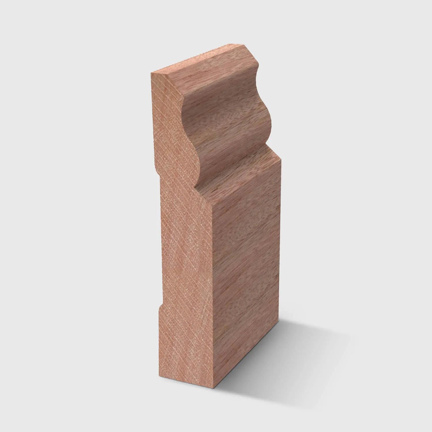 A colonial style timber moulding in Meranti 91 x 18mm