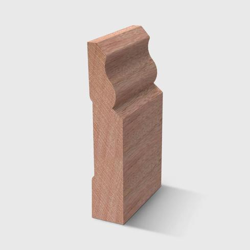 A colonial style timber moulding in Meranti 91 x 18mm