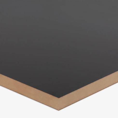 An MDF panel 25mm Black