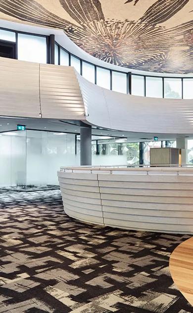 Structaply Square Edge at Monash University Chancellery commercial interior