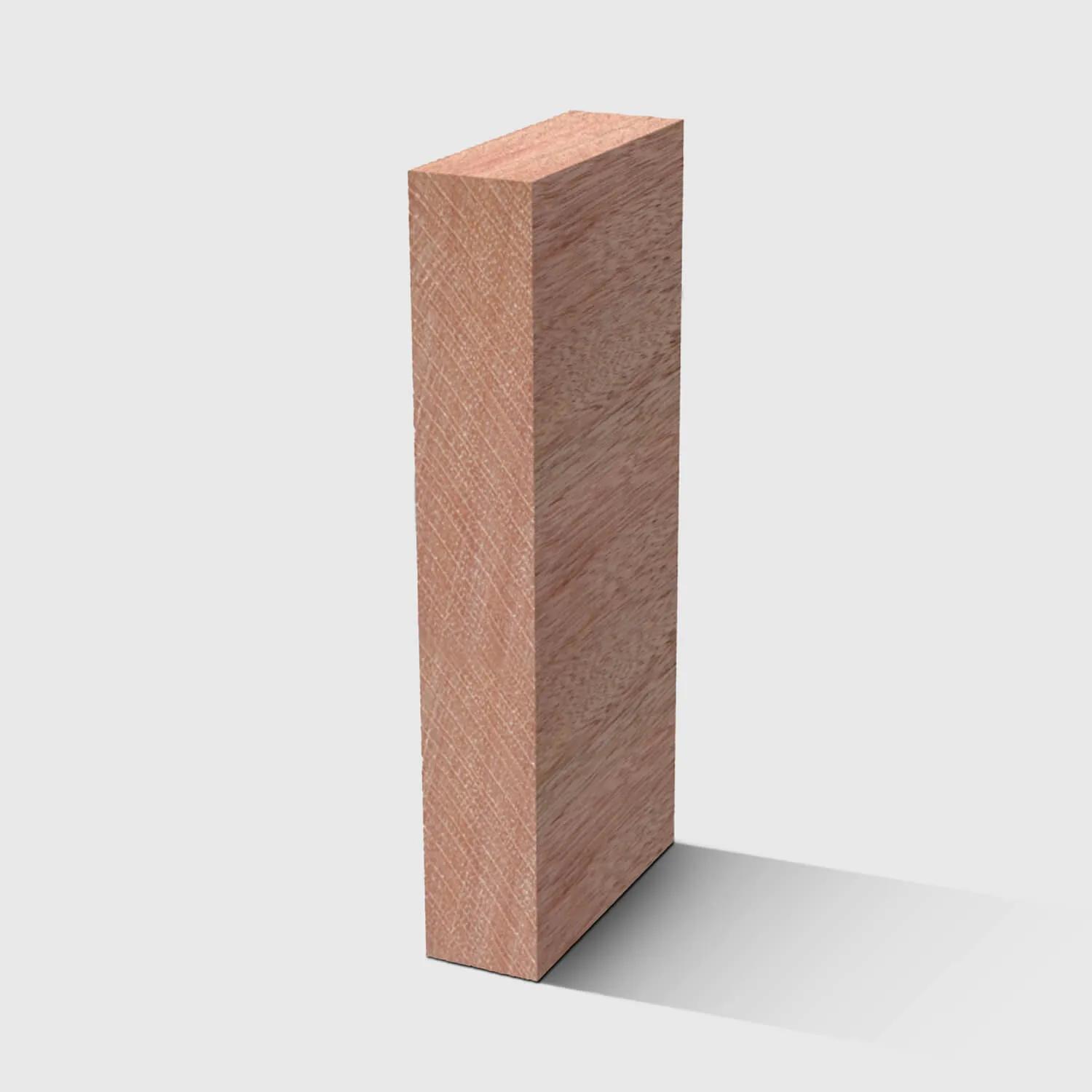 A rectangle timber moulding in Meranti 115 x 18mm