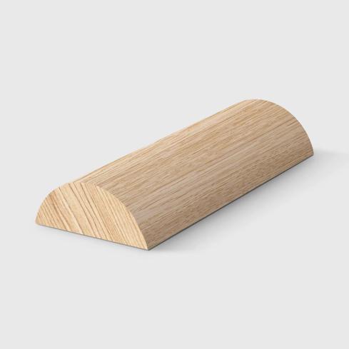 A timber moulding with a half round profile in Tasmanian Oak 30 x 12mm 1.2m