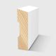 A detailed, beveled timber moulding in Timber Primed FJ Pine 42 x 11mm