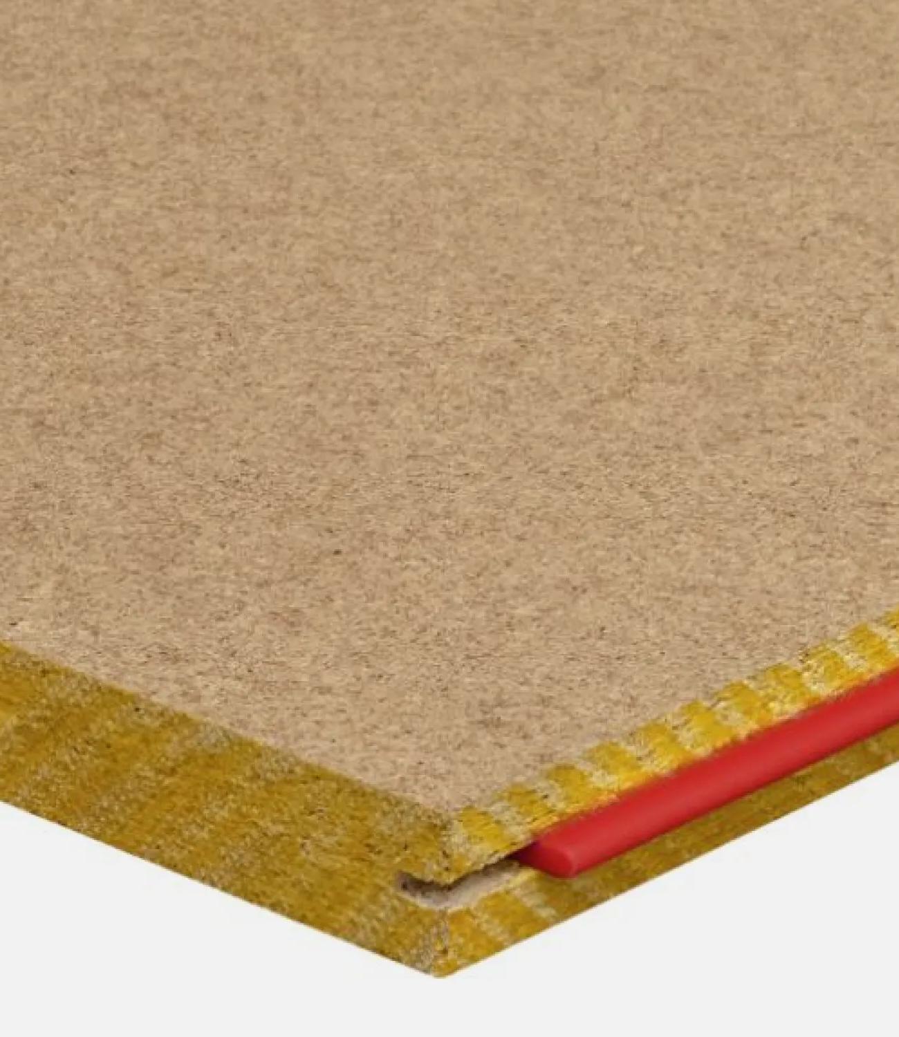 Close-up of a Red tongue STRUCTAflor panel surface