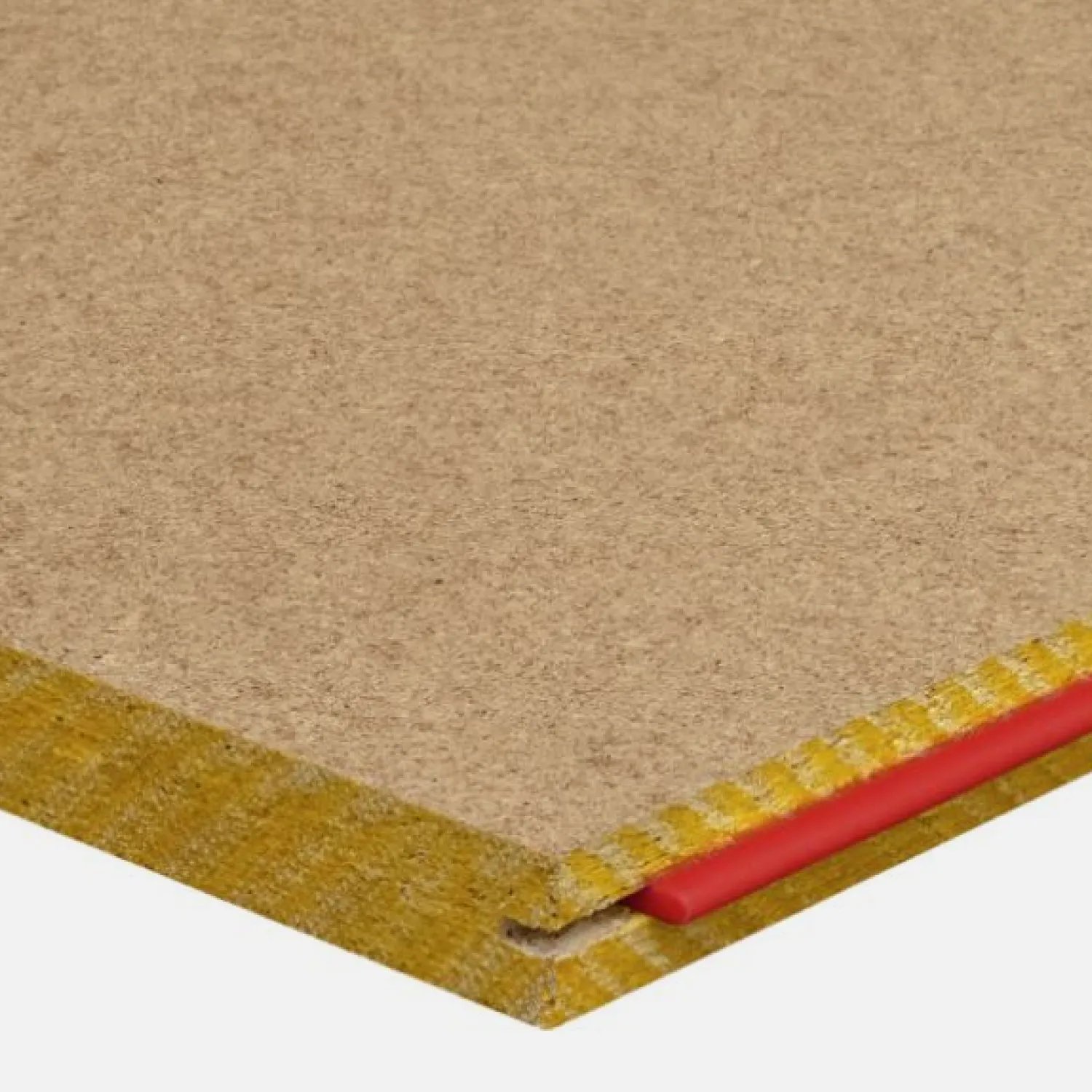 Close-up of a Red tongue STRUCTAflor panel surface