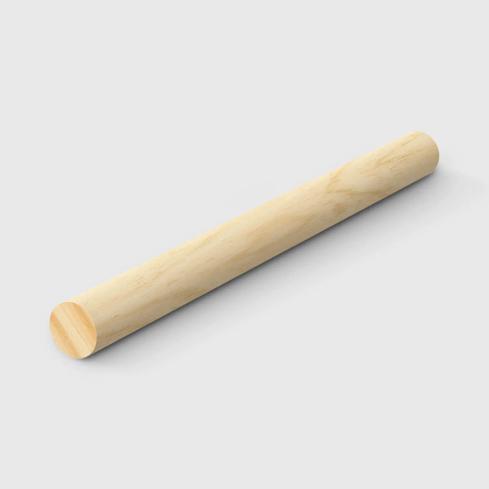 A cylindrical timber dowel in Clear Pine 9.5mm