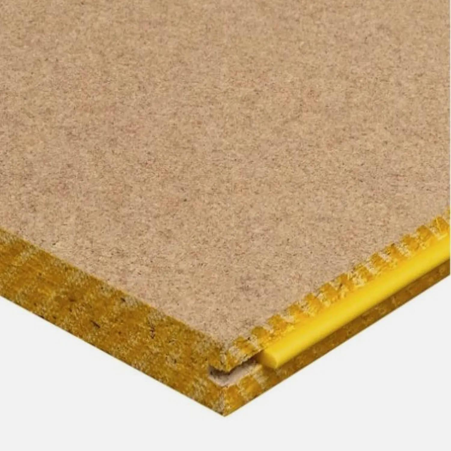 Yellow tongue flooring product graphic