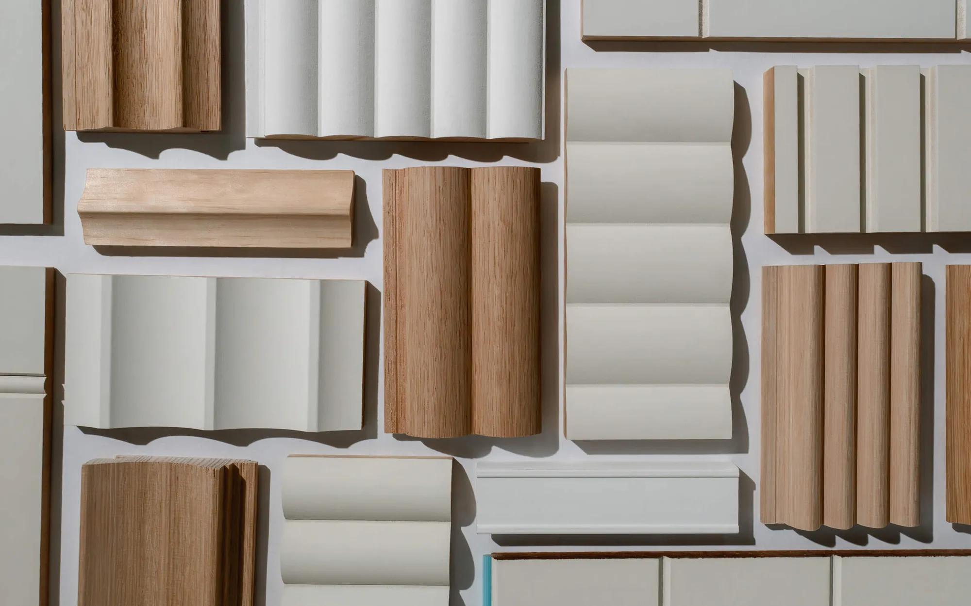 Wooden planks, boxes, and panels