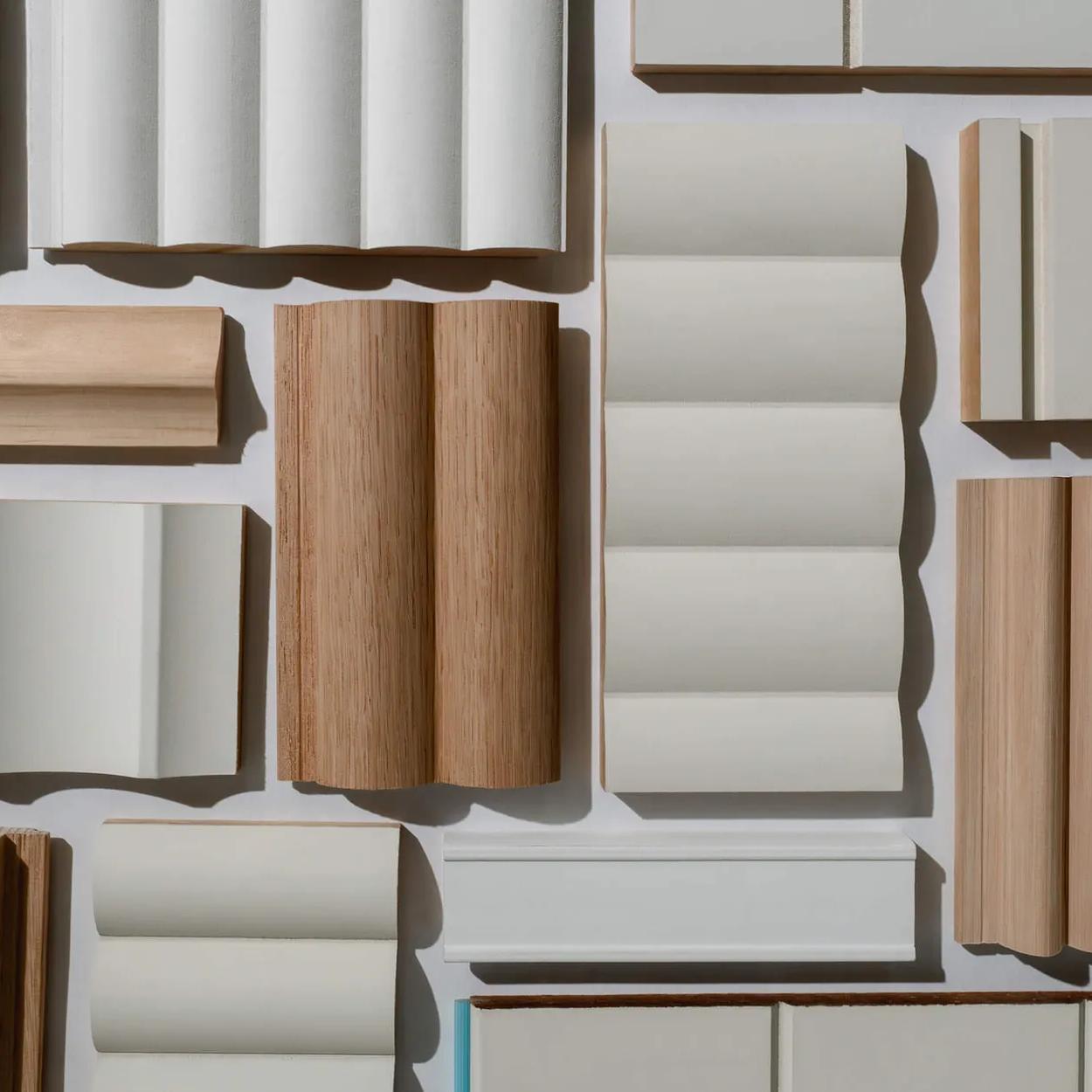 Wooden planks, boxes, and panels