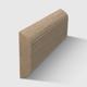 A  timber moulding with a curved top and bottom in Tasmanian Oak 20 x 5mm