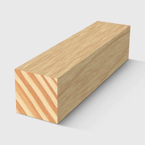A square timber moulding in Clear Pine 12 x 12mm