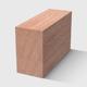 A rectangle timber moulding in Meranti 30 x 18mm