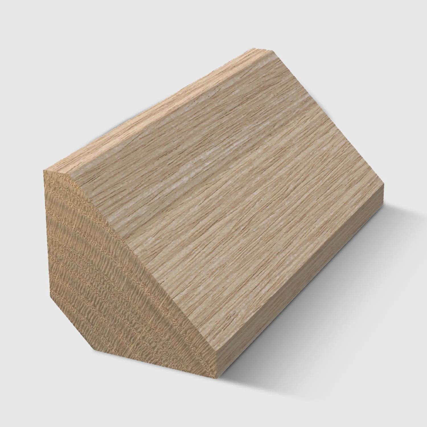 A triangular corner timber moulding in Tasmanian Oak 19 x 19mm 1.8m