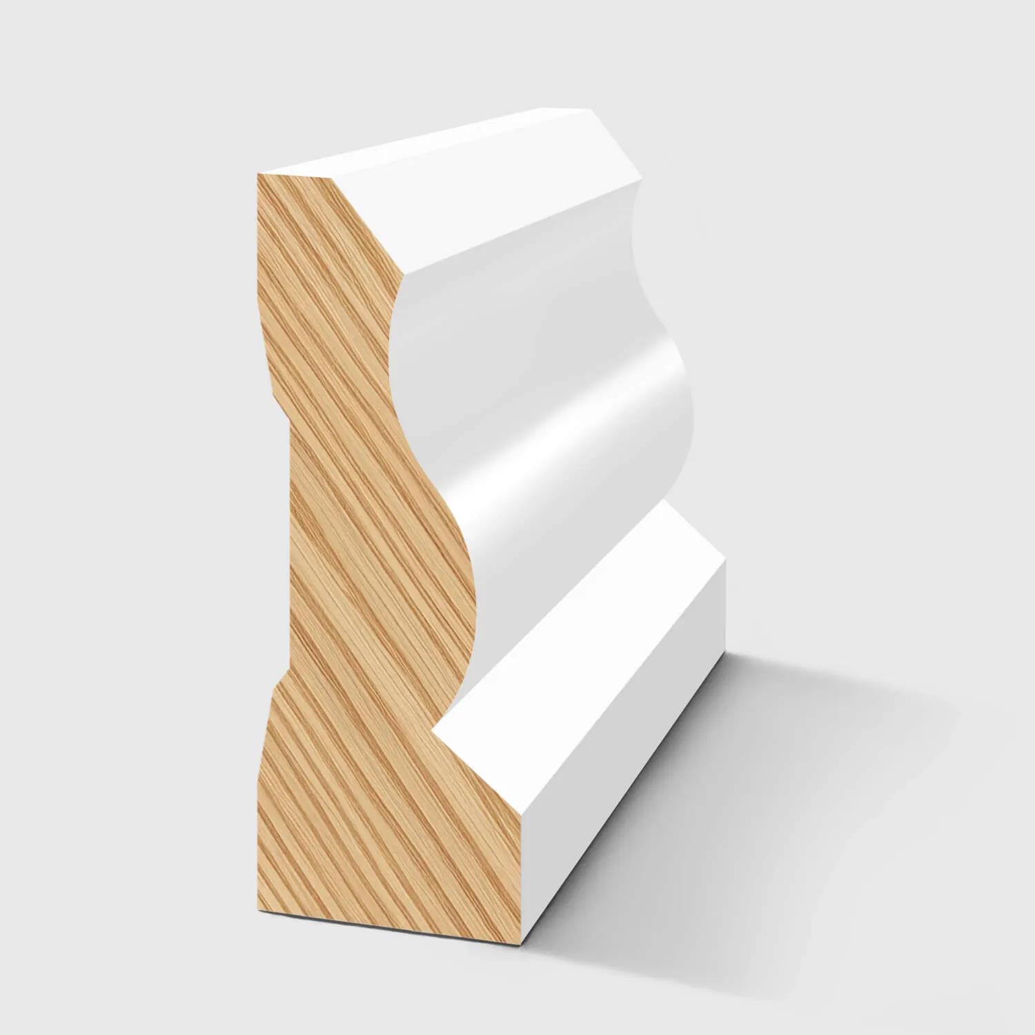A colonial style timber moulding in Primed FJ Pine 42 x 18mm