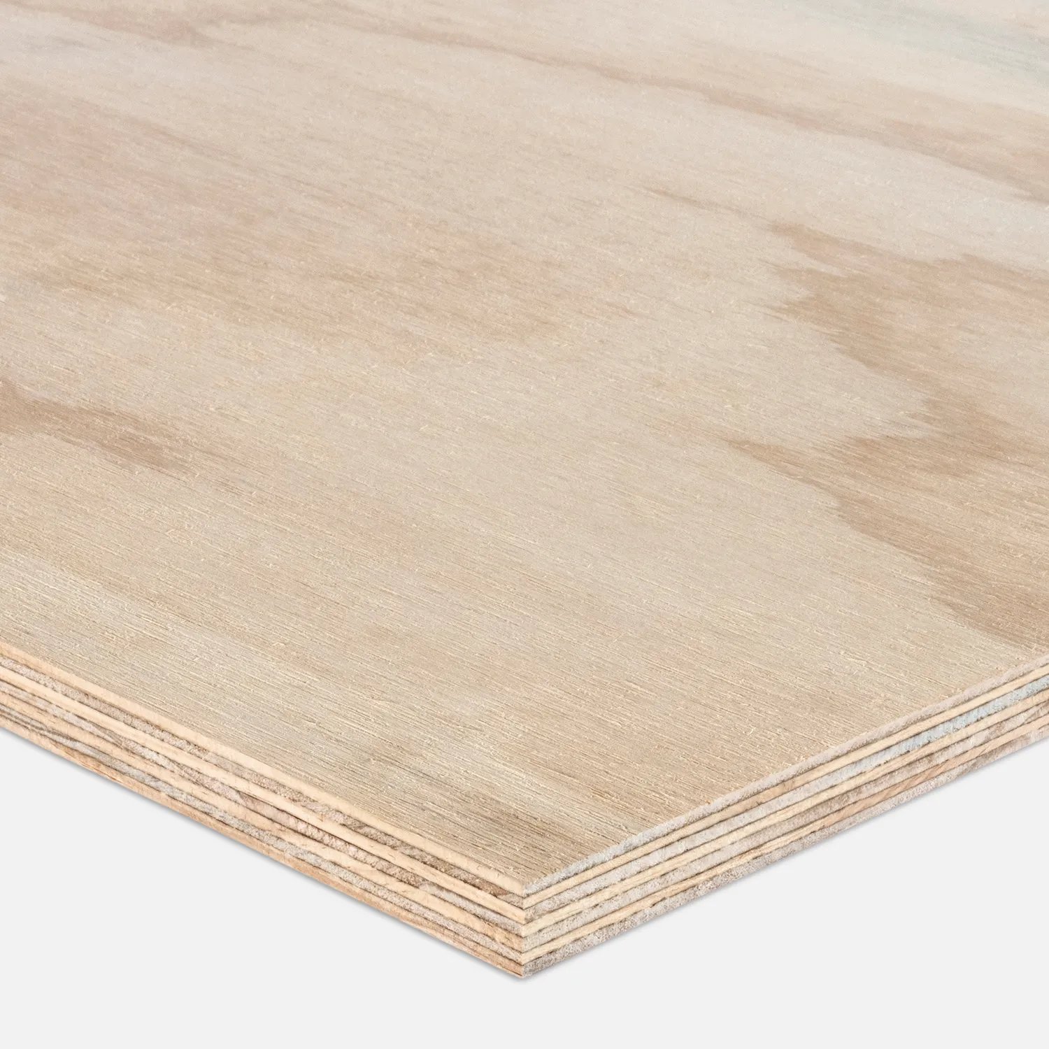 Two sheets of plywood stacked side by side