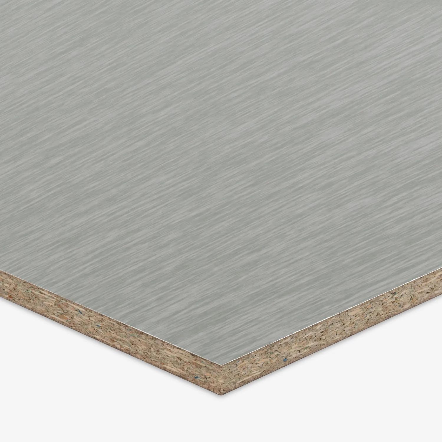 Porta Everyday Materials brushed stainless accessory, 16mm carcass backing