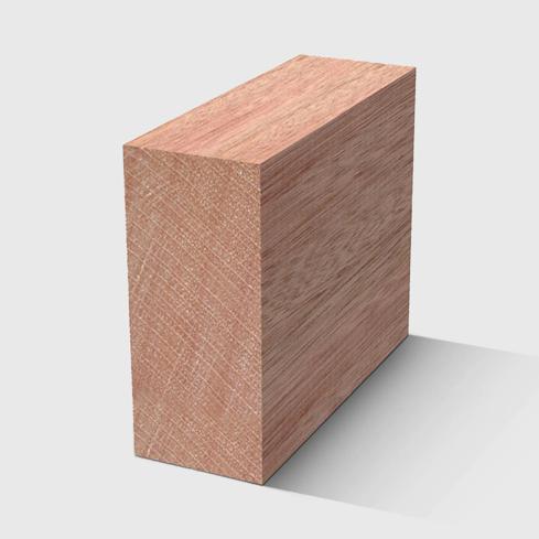 A rectangle timber moulding in Meranti 41 x 18mm