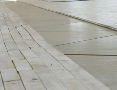 STRUCTApanel Smooth flooring installation in progress