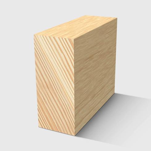 A rectangle timber moulding in Primed FJ Pine