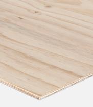 Two sheets of plywood stacked side by side