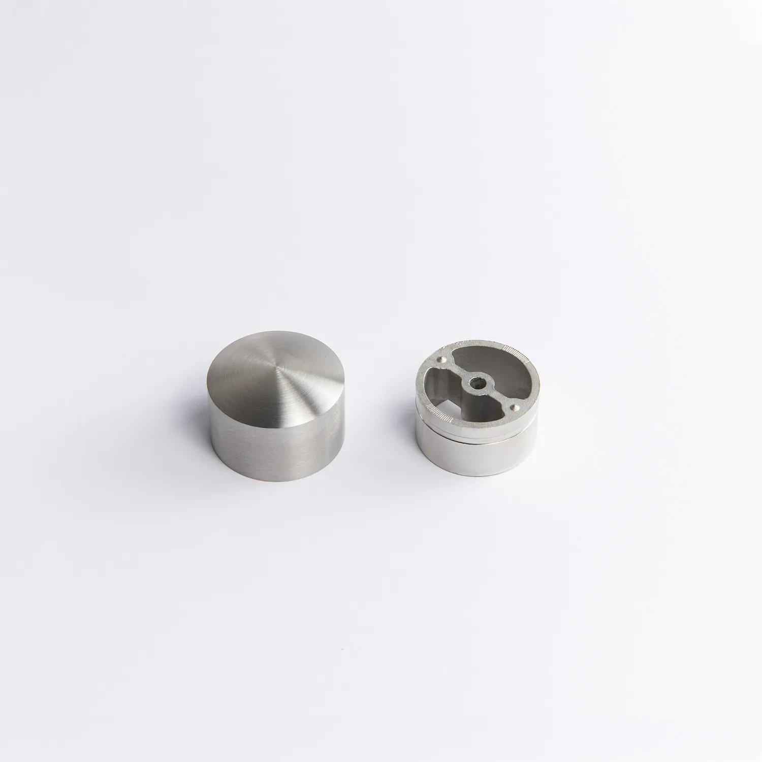 A rounded Stainless Steel cap used for handrail systems 30mm 43mm